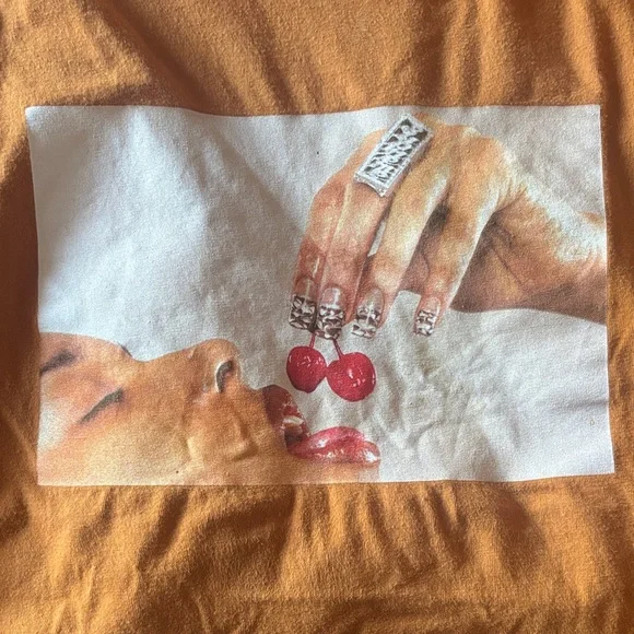 Supreme Orange Cherry Graphic Tee - Men's Short Sleeve - Picture 2 of 3